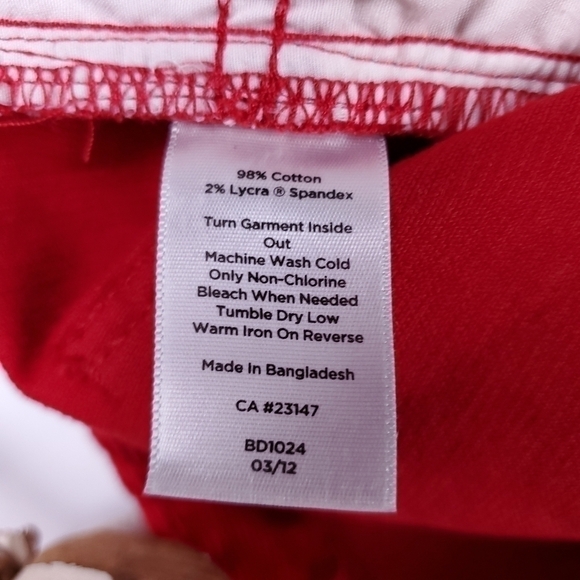 TALBOTS Heritage Red Corduroy Size 10 - Picture 13 of 14